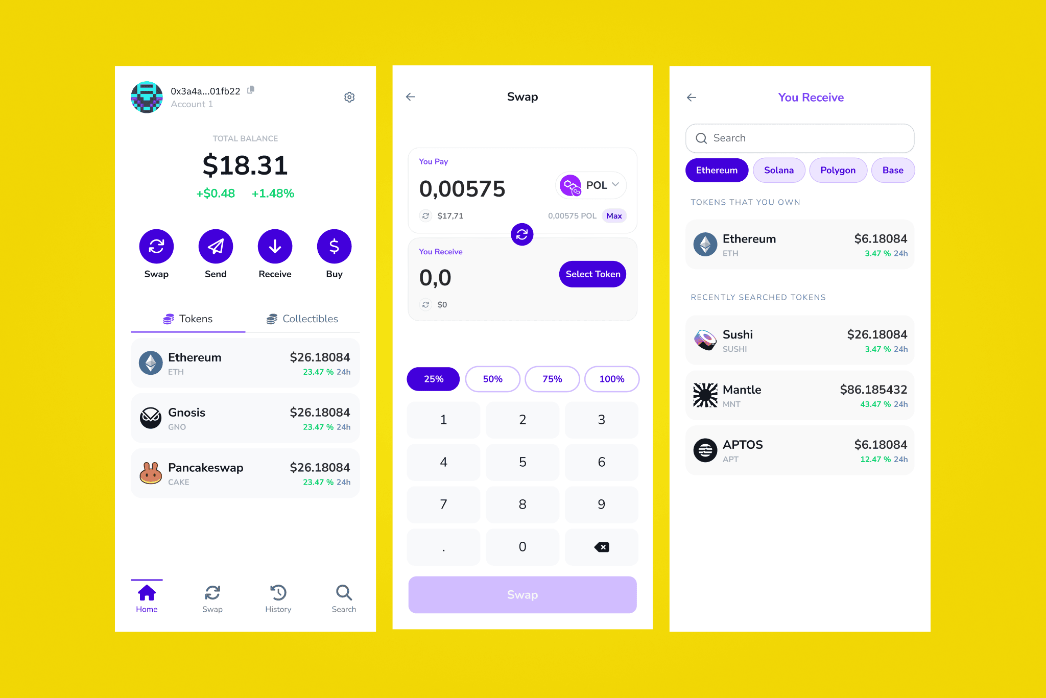 Bridge the Gap — solution screens