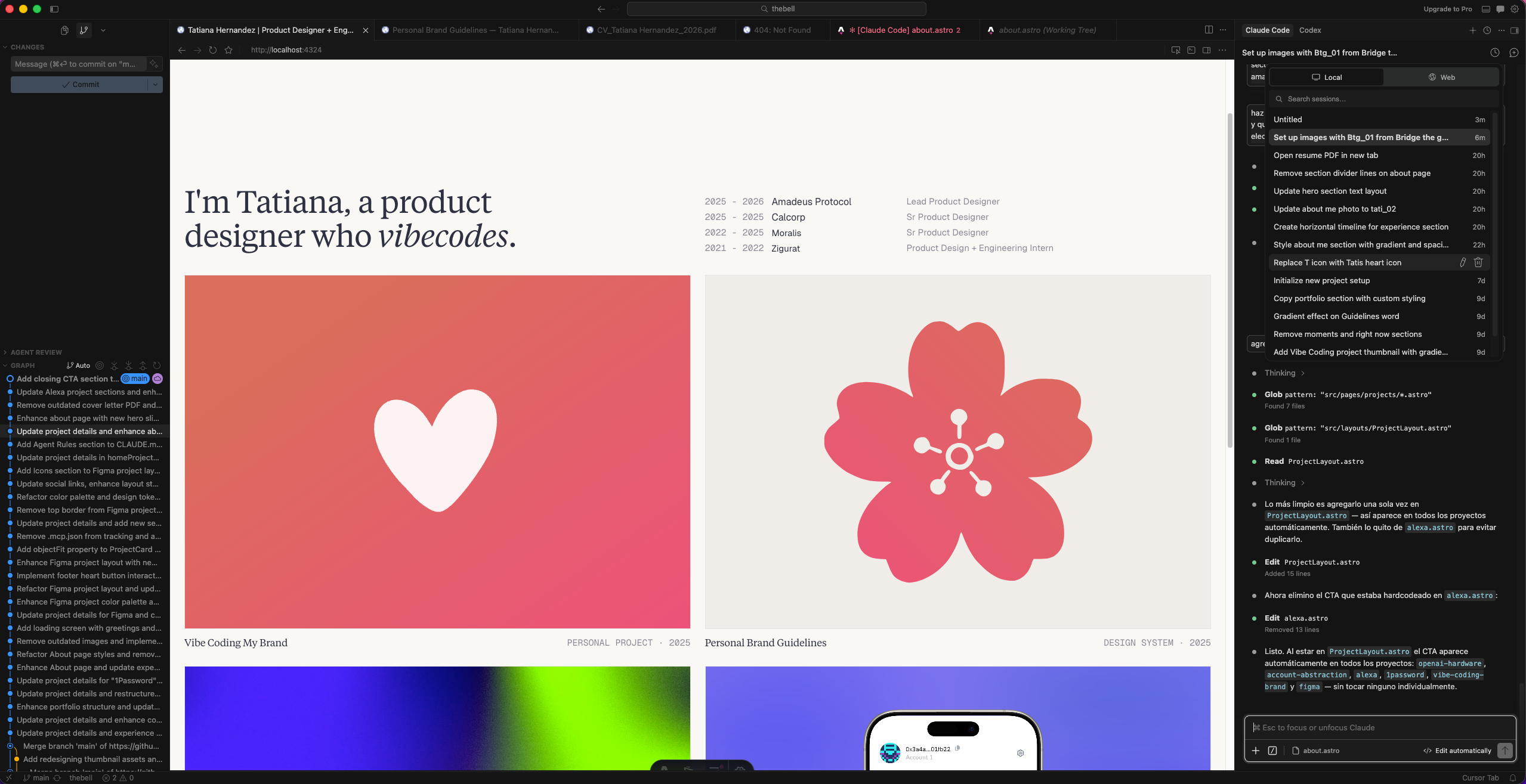 Sketch — prompt-driven design loop
